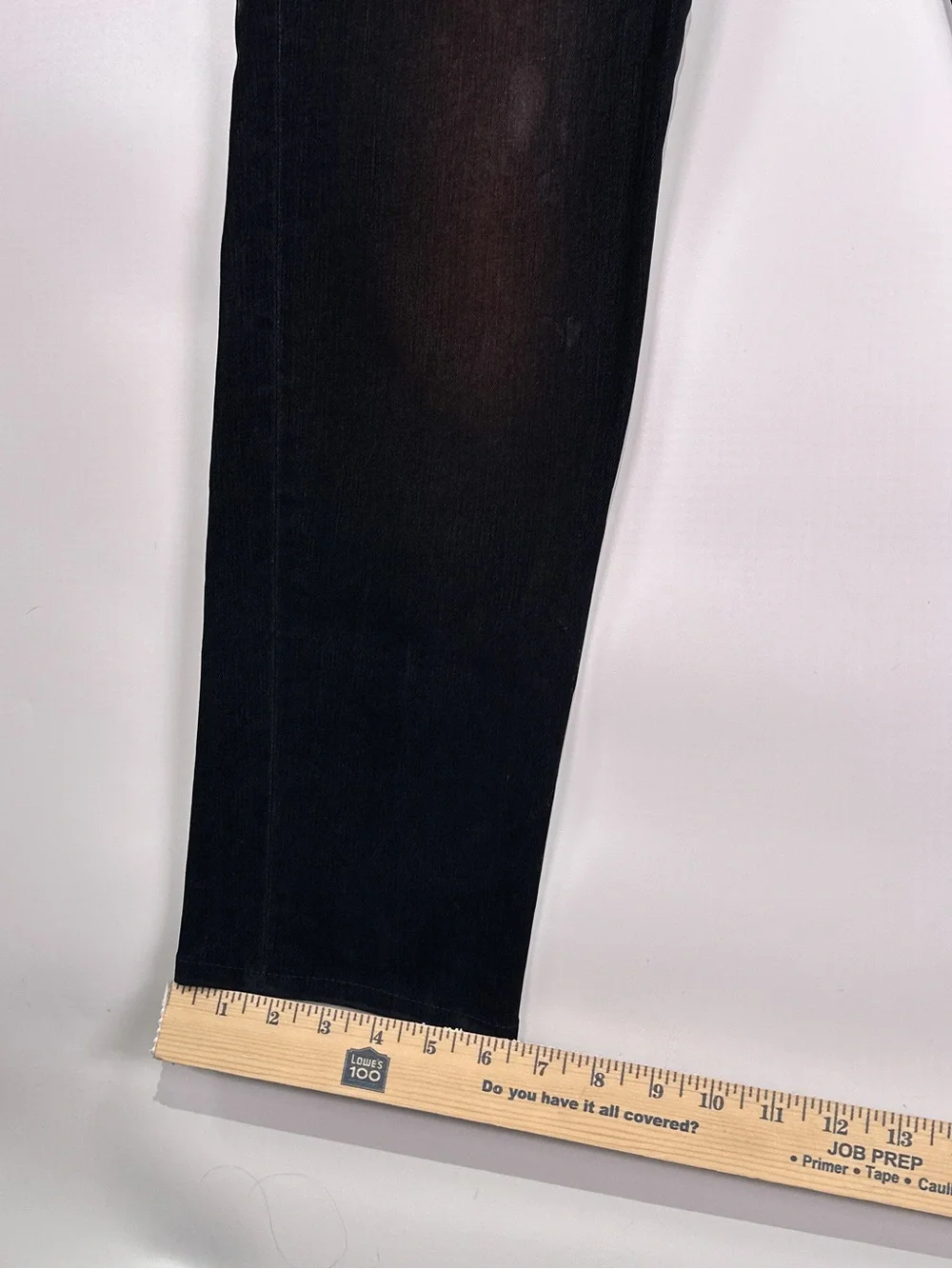Chanel 17A Paris Cosmopolite Straight Velvet Pants Navy Copper 44